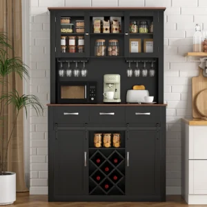 Tall Farmhouse Bar Cabinet