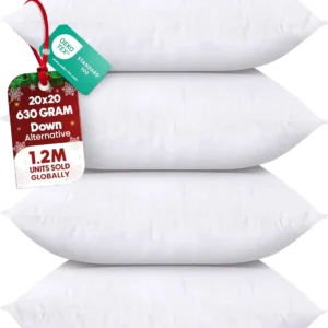Soft White Throw Pillows Set of 4