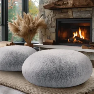 Faux Fur Floor Pillows